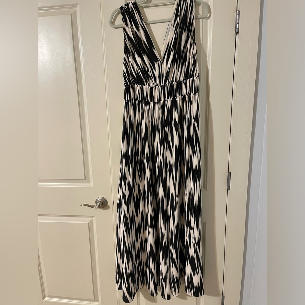 Cascade Silk Maxi Dress w/ pockets